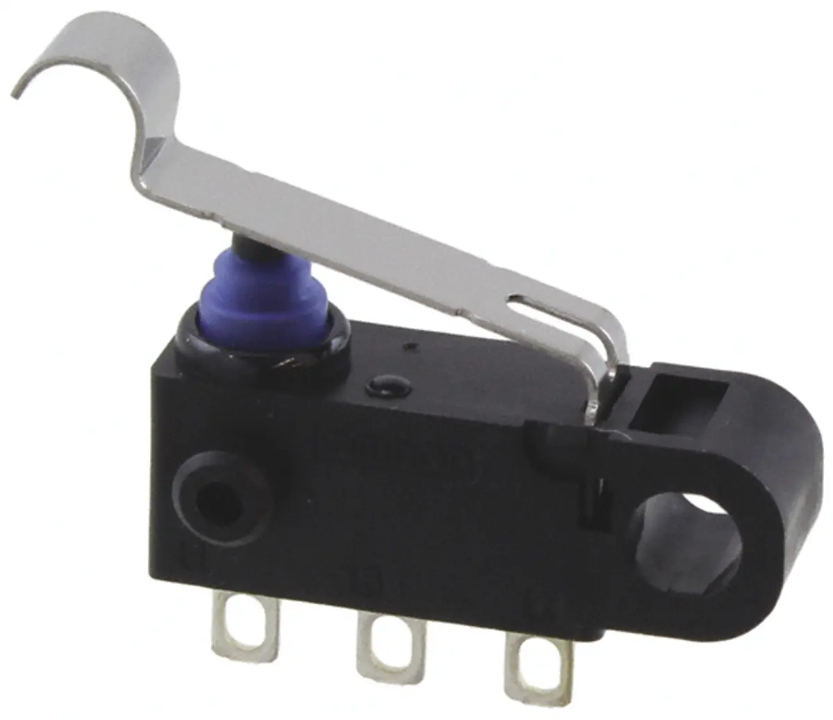 Produktfoto 1 von Omron Mikroschalter Rollenhebel simuliert-Betätiger Lot, 1-poliger Umschalter, 125 V ac, 2A IP67 1.8N -40 °C - 85 °C