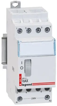 Produktfoto 1 von Legrand CX3 Schütz 230V ac-Spule, 4-polig, 400V / 16 A 24V 0.8 W Nein Stillson-Rohr