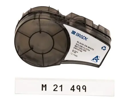 Produktfoto 1 von Brady Beschriftungsband Schwarz für BMP21 LAB auf Weiß, Schwarz 4.87 m 12.7 mm 4.90 m 12.7 mm