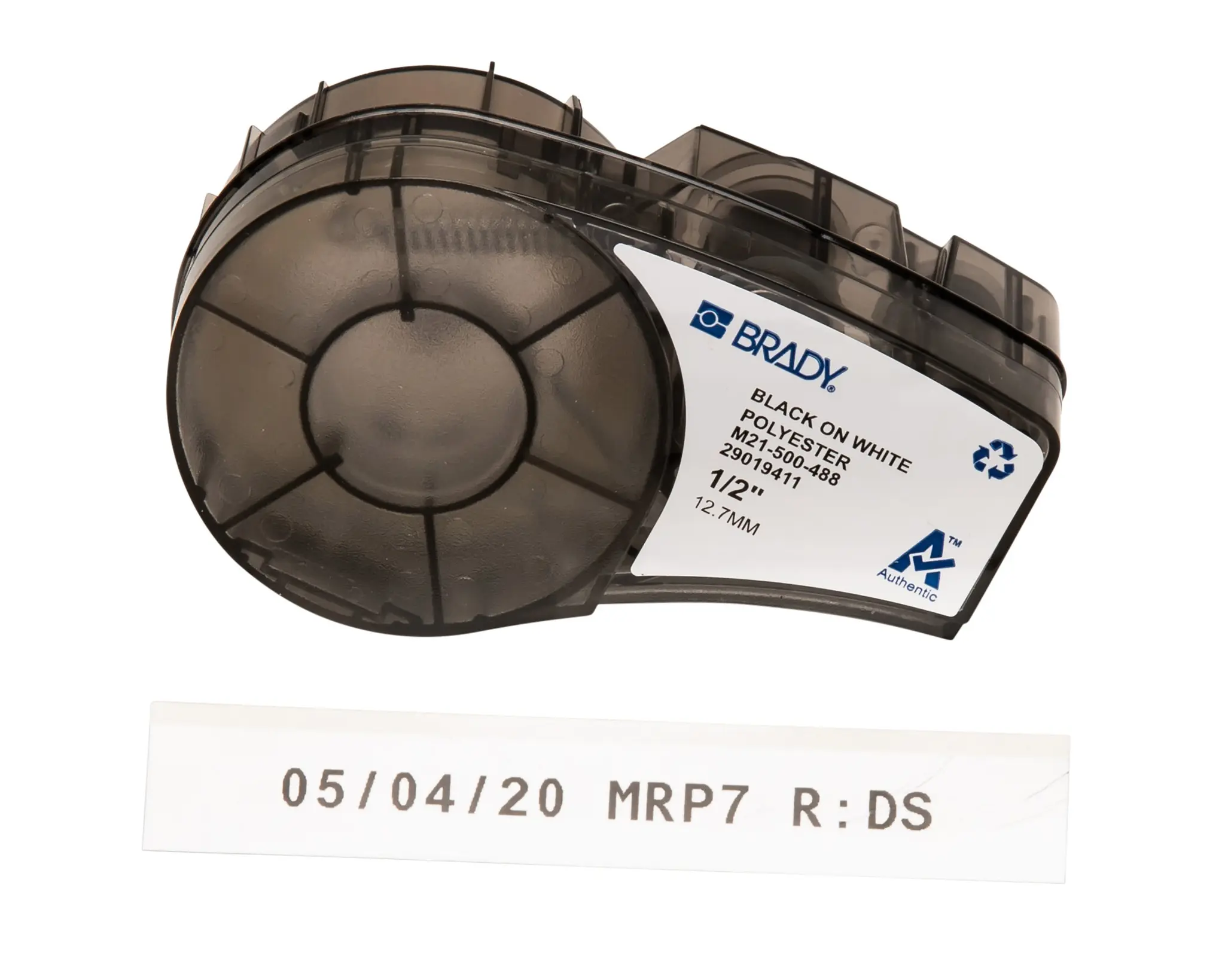 Produktfoto 1 von Brady B-488 Beschriftungsband Schwarz für M210, M210-LAB, M211, BMP21-PLUS, BMP21-LAB, IDPAL, LABPAL auf Schwarz auf