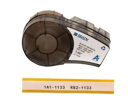 Produktfoto 1 von Brady Beschriftungsband Schwarz für BMP21 LAB auf Klar, Weiß 14.26 m 25.4 mm 4.30 m 25.4 mm