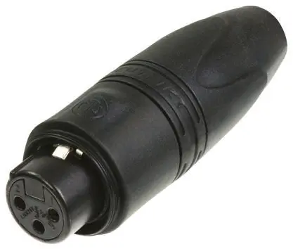 Produktfoto 1 von Neutrik Gerade 3-polig Kabel Buchse Gold Legierung über Nickel XLR-Steckverbinder, 50 V