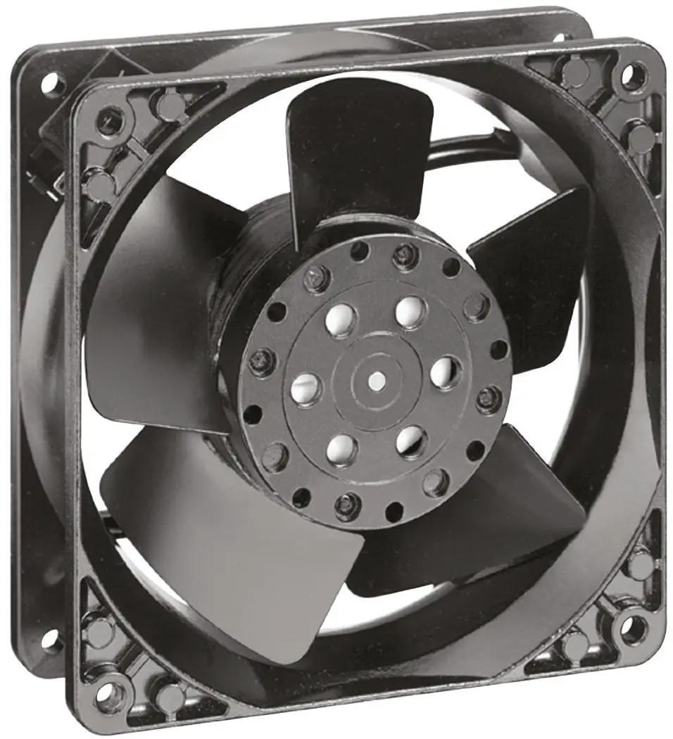 Produktfoto 1 von ebm-papst 4000 N Axiallüfter, Hülse, 24V ac / 19 W 950 mA, 2650 U/min, 148 m³/h 119 mm 119mm 38 mm