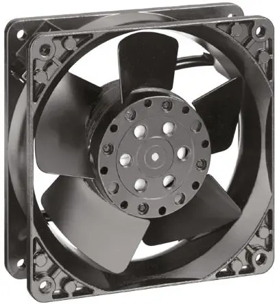 Produktfoto 1 von ebm-papst 4000 N Axiallüfter, Hülse, 24V ac / 19 W 950 mA, 2650 U/min, 148 m³/h 119 mm 119mm 38 mm