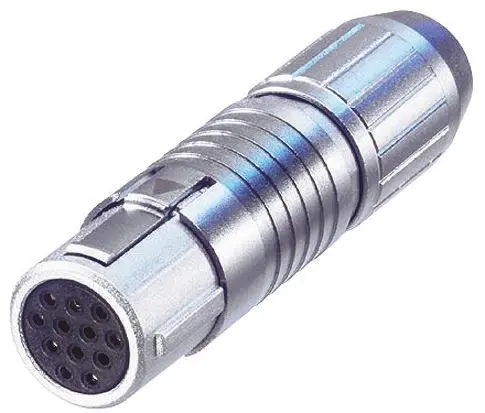 Produktfoto 1 von Neutrik miniCon Miniature Rundsteckverbinder Buchse 12-polig Buchse 3A Kabel IP5X