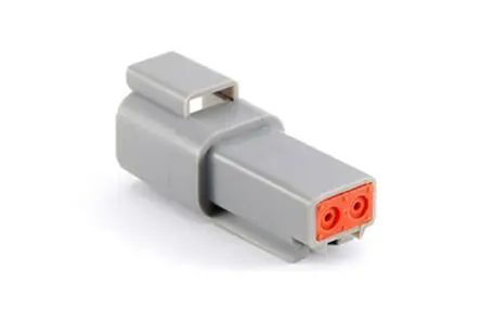 Produktfoto 1 von Amphenol Industrial AT Kfz-Steckverbinder, Kabel, Netzstecker, Crimpbefestigung, Buchse, 2-polig, Grün / 1-reihig,