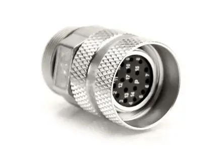 Produktfoto 1 von Amphenol Industrial MotionGrade 25.8 mm M23 Rundsteckverbinder Stecker 17-polig Stecker 9A Kabel IP67