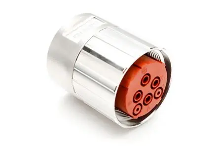 Produktfoto 1 von Amphenol Industrial MotionGrade 41.3 mm M40 Rundsteckverbinder Stecker 6-polig Buchse 75A Kabel IP67