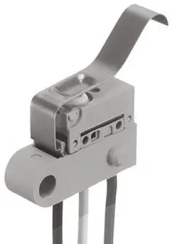 Produktfoto 1 von Panasonic Mikroschalter Blatthebel-Betätiger Vorverdrahtet, 1-poliger Wechsler, 125 V ac, 30 V dc, 100mA IP67 0.98N -40