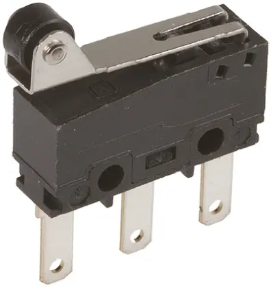 Produktfoto 1 von Panasonic Mikroschalter Rollenhebel-Betätiger Stecker, 1-poliger Wechsler, 250 V ac, 5A 0.59N -25 °C - 85 °C