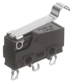 Produktfoto 1 von Panasonic Mikroschalter Rollenhebel simuliert-Betätiger Lot, 1-poliger Wechsler, 250 V ac, 3A IP40 0.16N -25 °C - 85 °C