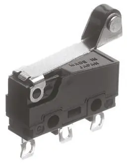 Produktfoto 1 von Panasonic Mikroschalter Rollenhebel-Betätiger Lot, 1-poliger Wechsler, 250 V ac, 30 V dc, 100mA 0.59N -25 °C - 85 °C