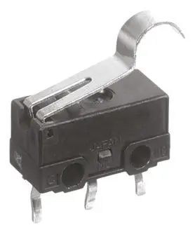 Produktfoto 1 von Panasonic Mikroschalter Rollenhebel simuliert-Betätiger Lötanschluss, 1 A @ 30 V dc, 1-poliger Wechsler 0,26 N -25°C -