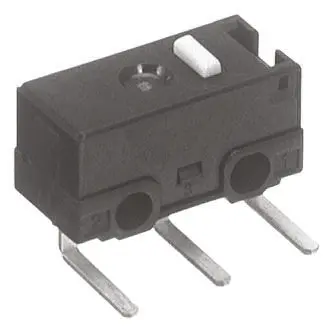 Produktfoto 1 von Panasonic Mikroschalter Stift Stößel-Betätiger Rechtwinklige Leiterplatte, 100 mA @ 30 V dc, 1-poliger Wechsler 0,74 N