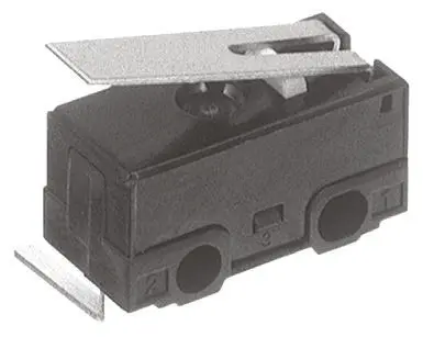 Produktfoto 1 von Panasonic Mikroschalter Scharnierhebel-Betätiger Linkswinklige Leiterplatte, 1-poliger Wechsler, 125 V ac, 30 V dc,