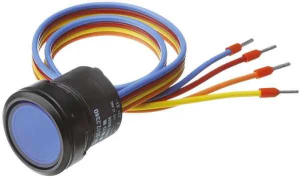 Produktfoto 1 von EAO 84 Druckschalter Beleuchtet Tastend Panel Ø 22.5 mm, SPST / 200 mA 42 V dc, IP40