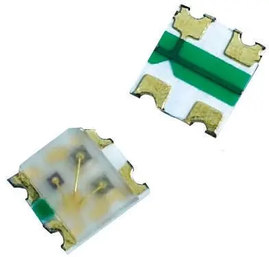 Produktfoto 1 von Lite-On Oberfläche LED Blau, Rot 3.8 V, Cluster 2-LEDs, 130 °, 4-Pin 1513