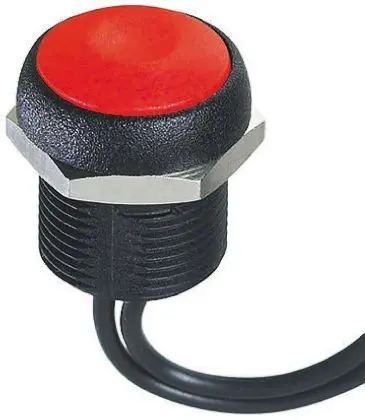 Produktfoto 1 von APEM IR Druckschalter Tastend Panel Ø 16 mm, SPST / 200mA 48 V dc 250 V ac, IP67
