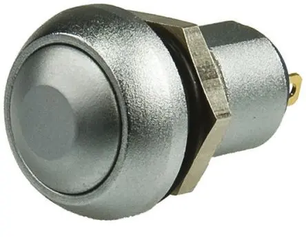 Produktfoto 1 von APEM IP Druckschalter Tastend Panel Ø 12.9 mm, SPST / 5A 50 V dc 250 V ac, IP67