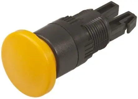 Produktfoto 1 von APEM A01 Drucktastenkopf Ø 16 mm, Gelb Tastend Pilzkopf, IP65