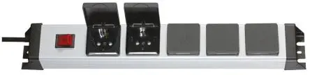 Produktfoto 1 von Kopp POWERversal Steckdosenleiste, 1.4 m, 5-fach Überspannungsschutz, Typ F IP20 25V ac