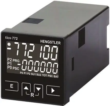 Produktfoto 1 von Hengstler TICO 772 Zähler Zähler LCD Automatisch und manuell 6-stellig 30V dc, Sekunde, Minuten, max. 60 kHz