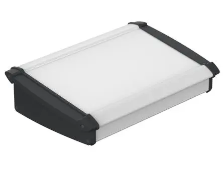 Bopla Alu-Topline Aluminium, ABS Pultgehäuse Geneigte Front, Schwarz, Natur, 250 mm 68.2 mm, 181.2 mm, 901 g