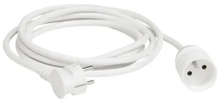 Produktfoto 1 von Legrand Verlängerungskabel, 5 m, 1-fach, Typ E 230V