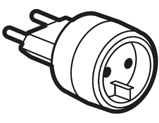 Produktfoto 1 von Legrand Reiseadapter Frankreich Deutschland Adapter 6A