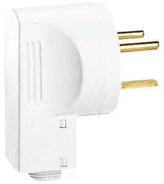 Produktfoto 1 von Legrand Netzsteckverbinder Kabel 32A, 2+E, Typ E Polymer, 250V Weiß Schraubbefestigung, für Frankreich