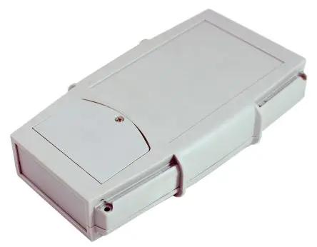 Produktfoto 1 von CAMDENBOSS Tragbares Gehäuse, ABS, 110 mm Eingebautes Batteriefach, 185 mm, H. 35 mm, Grau, IP54, IP65