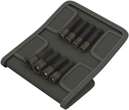 Produktfoto 1 von Wera Steckschlüsselsatz 1/4 in Sechskant Bit 7 to 13 mm, 1/4 to 3/8 in 8-teilig