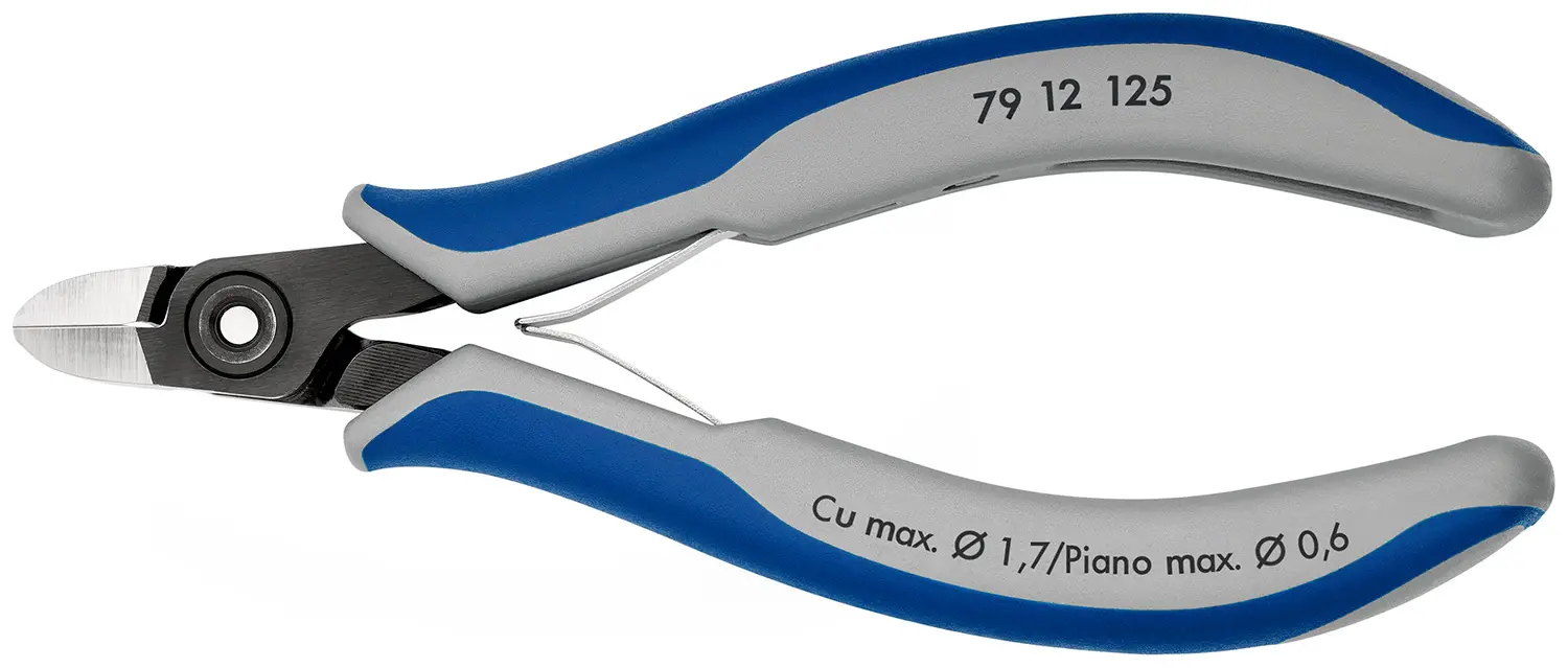 Produktfoto 1 von Knipex Knipex Mit abgeflachter Kante Seitenschneider 125 mm / Backen 10mm, Schneidleistung 1.7 mm