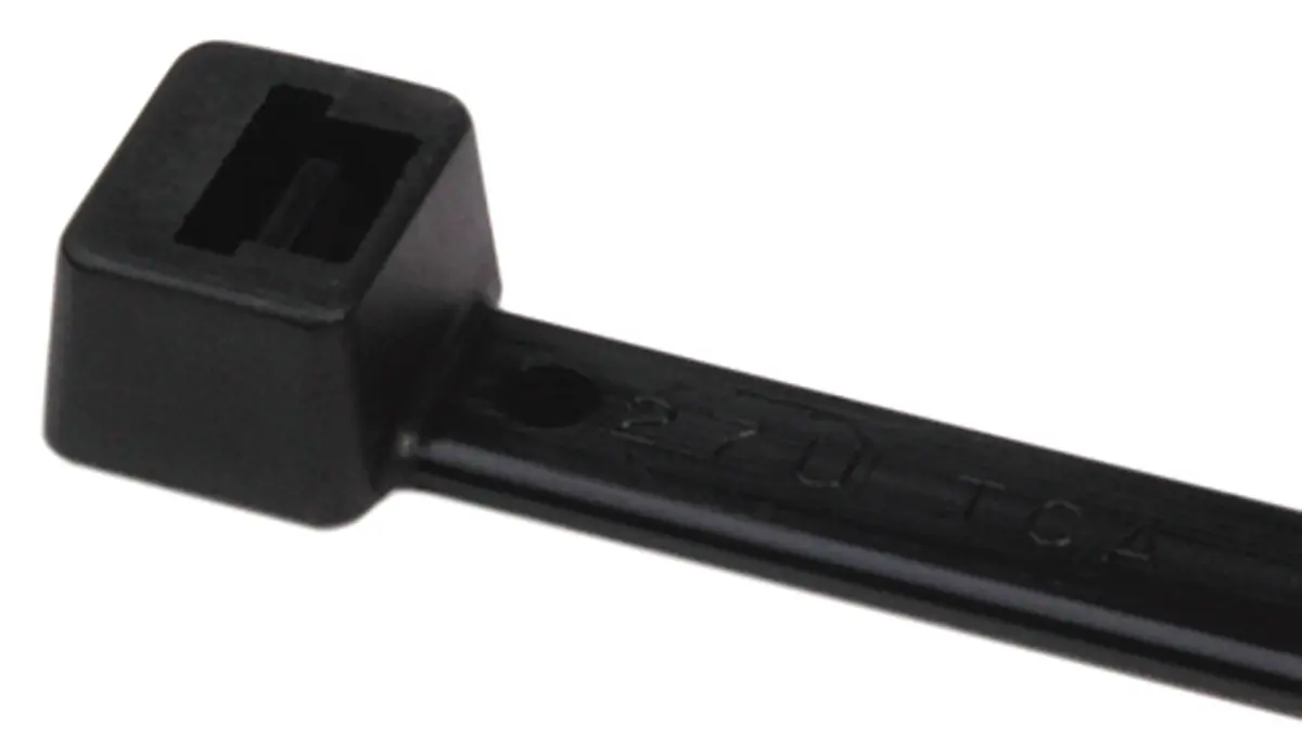 Produktfoto 1 von HellermannTyton T120L Nylon 6.6 Kabelbinder Nicht lösbar Schwarz 7.6 mm x 760 mm