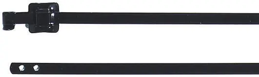 HellermannTyton MLT12SSC10 Edelstahl mit Polyesterbeschichtung Kabelbinder Lösbar Schwarz 10.26 mm x 330 mm