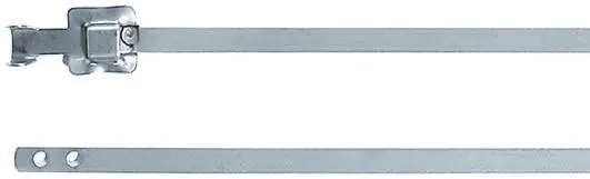 Produktfoto 1 von HellermannTyton MLT12SS5 Edelstahl 316 Kabelbinder Lösbar Metallisch 5 mm x 330 mm