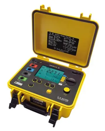 Produktfoto 1 von Chauvin Arnoux CA 6470N LCD-Hintergrundbeleuchtung Erdungsprüfer, bis 100 kΩ CAT IV 50V