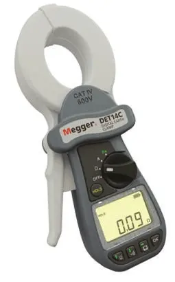 Megger DET14C LCD Erdungsprüfgerät CAT IV 600 V, bis 1.5kΩ, ISO-kalibriert