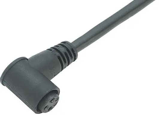 Produktfoto 1 von binder 718, 4-polig Sensor-Betätigungselementkabel, Rechtwinklig Stecker 34 / Nicht abgeschlossen Buchse, Länge 5 m