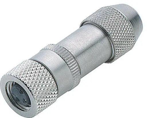 Produktfoto 1 von binder 768 12 mm M8 Rundsteckverbinder Stecker 3-polig Buchse 4A Kabel IP40
