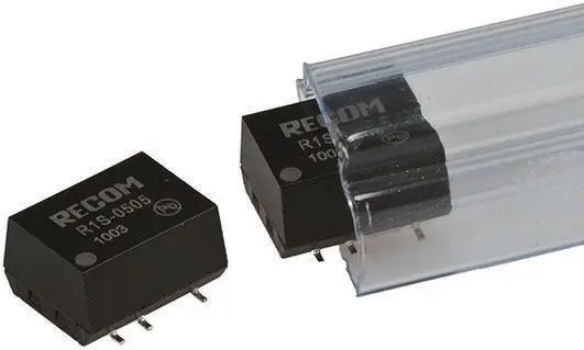 Produktfoto 1 von Recom R1S DC/DC Konverter, 12V dc OUT 84 mA Oberfläche 5V dc 1 kV dc 1 W -40 °C 100 °C