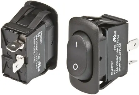 Produktfoto 1 von ZF Panel Wippschalter SPST Aus-Ein Ein-Aus, 21A, IP56