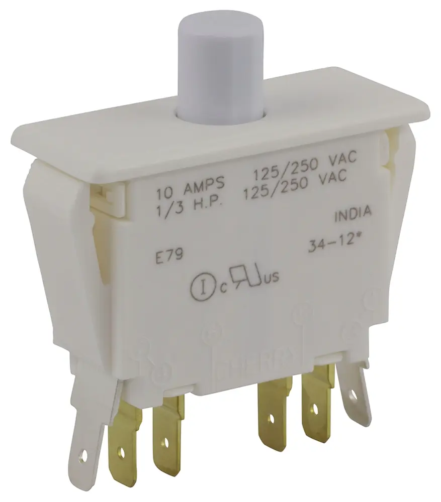 Produktfoto 1 von ZF Türmikroschalter 2-poliger Umschalter Taste 10 A Stecker -40 °C 85 °C