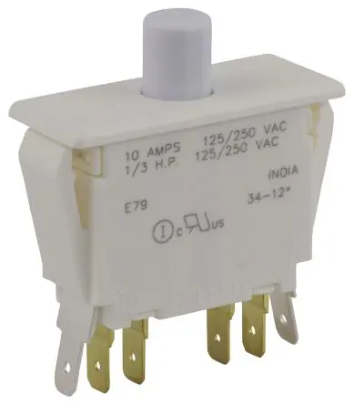 Produktfoto 1 von ZF Türmikroschalter 2-poliger Umschalter Taste 10 A Stecker -40 °C 85 °C