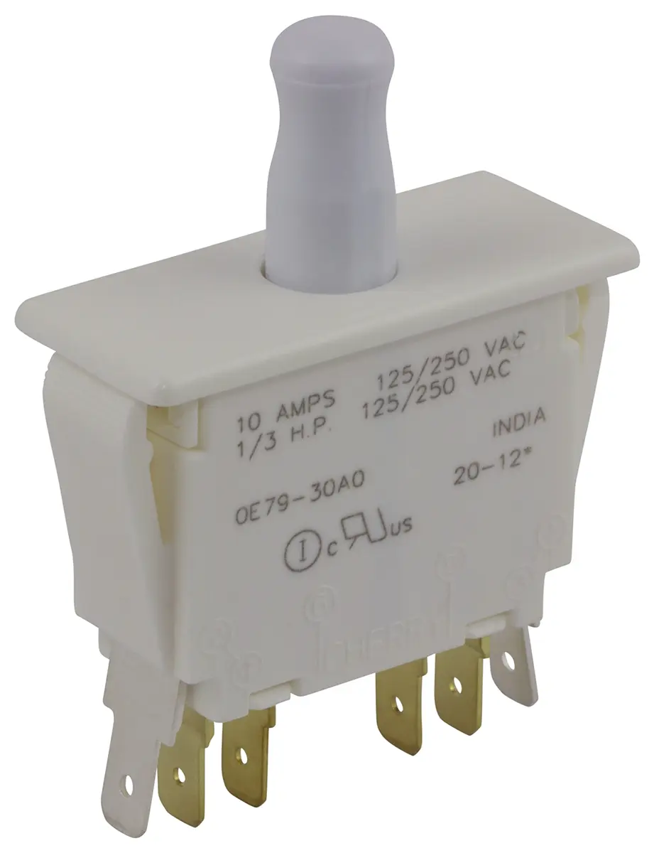 Produktfoto 1 von ZF Türmikroschalter 2-poliger Umschalter Taste 10 A Stecker -40 °C 85 °C