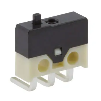 Produktfoto 1 von ZF Subminiatur-Mikroschalter Knopf-Betätiger Linkswinklige Leiterplatte, 500 mA @ 30 V dc, SPDT 0,88 N -25°C - +70°C
