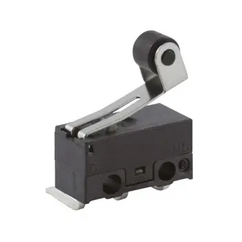 Produktfoto 1 von ZF Mikroschalter Rollenhebel-Betätiger Rechtwinklige Leiterplatte, 1-poliger Umschalter, 125 V ac, 50mA IP40 0.59N -25