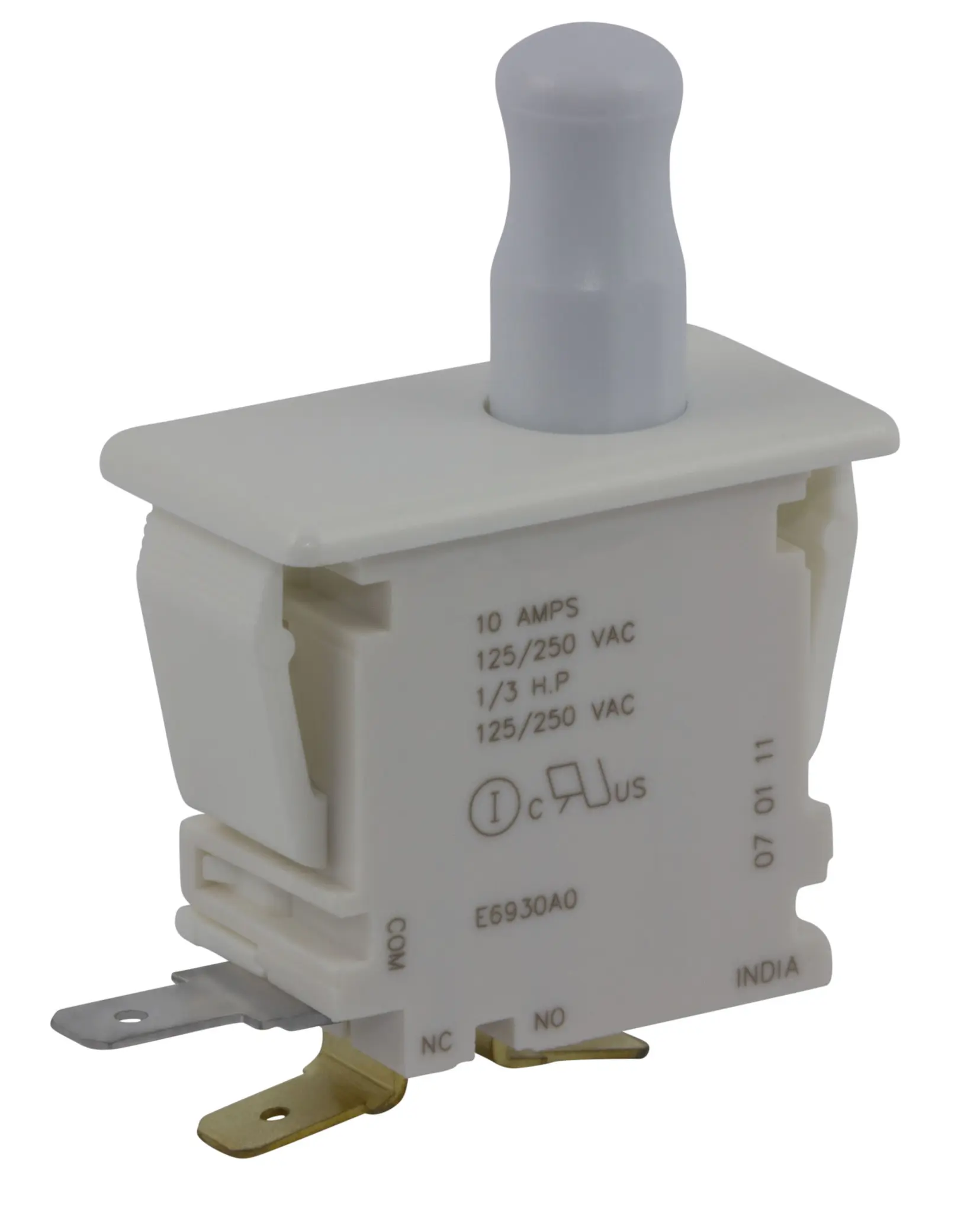 Produktfoto 1 von ZF Türmikroschalter 1-poliger Umschalter Taste 10 A Stecker -40 °C 85 °C