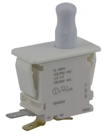 Produktfoto 1 von ZF Türmikroschalter 1-poliger Umschalter Taste 10 A Stecker -40 °C 85 °C