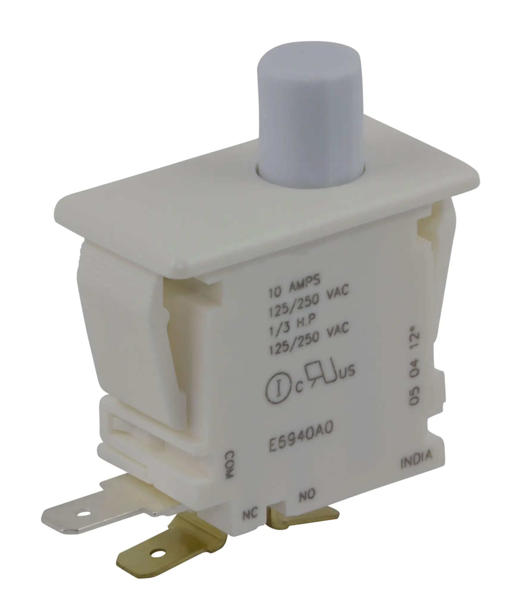 Produktfoto 1 von ZF Türmikroschalter 1-poliger Umschalter Taste 10 A Stecker -40 °C 85 °C